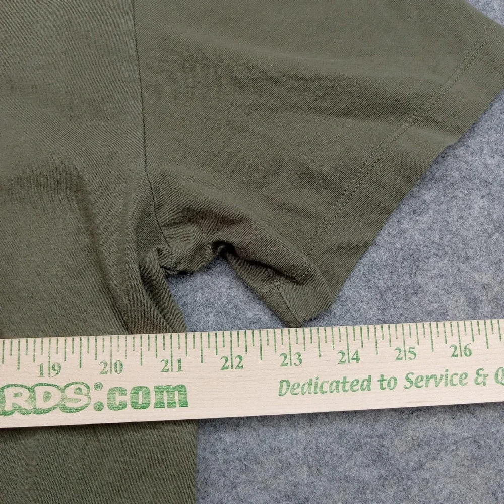 True Religion Shirt Mens 2XL Green Have A Nice‎ Day Buddha Graphic Tee Crewneck